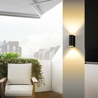 Applique murale LED RGB extérieure étanche IP65 en aluminium et PC pour cour, salon, chambre, escalier - Dimmable 12V/24V