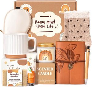 9 Pcs <strong>Unique</strong> Happy Birthday <strong>Gifts</strong> for Women Thank You Basket Christmas <strong>Ideas</strong> <strong>Gift</strong> Set Coffee Mug Her Mom Friend <strong>Teacher</strong> Coworker - Product Image 1