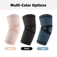 Manchon de compression élastique Manchon de bras tricoté stabilisateur flexible pour coude de tennis