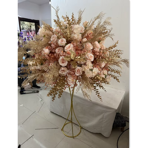Boules de fleurs de pièce maîtresse de mariage <span class=keywords><strong>rose</strong></span> pâle fleurs artificielles pour la fête de Noël et la décoration de mariage - Product Image 4