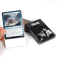 HOLOGRAPHIC DEFENDER Protège-cartes personnalisés mats avec dos artistique, thermoscellables, style tendance, en PP/CPP, 66x91mm, pour la protection des cartes de jeu