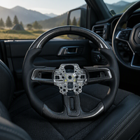 Volant en fibre de carbone Mustang, volant Mustang S550 GT, modification du volant en cuir, volant