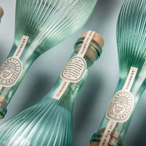 Botella de licor personalizada Precio bajo y alta calidad Vodka Wine Gin Cilindro Botellas de vidrio para licor - Product Image 3