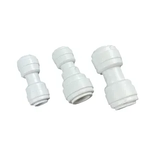 Plastic Quick Fitting Reverse Osmosis Connector For RO Water System Equal Straight Union 1/4" 3/8" Hose Connection Coupling 100