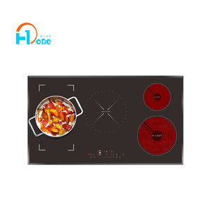 Cuisinière à induction infrarouge à cinq zones adaptée, 5 brûleurs, équipée d'un contrôle tactile innovant et réactif - Product Image 2