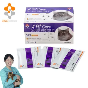 Triple felino FELV/ FIV/Giardia veterinarios Kit de prueba rápida