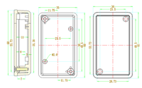 Boîtier ABS de bureau BMD 60030, boîtier pour carte de circuit imprimé, boîtier intelligent IoT