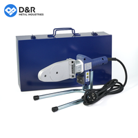 Outil de fusion de douilles PPR numérique portable D&R 800W, kit de machine à souder à chauffage bleu 220V, tension personnalisée pour tuyaux CVC