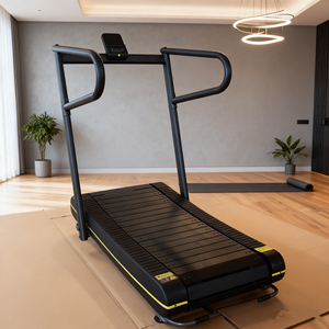 Draagbare, gebogen loopband met magnetische bediening, verstelbare weerstand, commerciële fitnessapparatuur, elektrisch, inloopbaar, van staal - Product Image 2