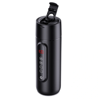 Bouteille d'eau chauffante électronique en acier inoxydable 316 de 460 ml pour voiture, chauffage rapide 12V/24V pour voyage, camion, SUV, ustensiles – Modèle 2026