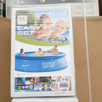 Piscine hors sol gonflable INTEX 28120 305*76CM ronde bleue pour enfants et adultes en PVC