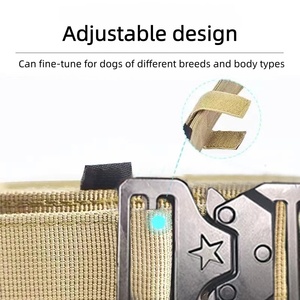 Wholesale Pet <strong>Dog</strong> Accessories Fashion Thick Nylon Tactical Training Metal Buckle <strong>Luxury</strong> Big <strong>Dog</strong> <strong>Collar</strong> for <strong>Dog</strong> - Product Image 4