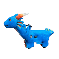 Dinosaure animatronique réaliste avec yeux 3D en silicone, son rugissant et lumières LED pour parc d'attractions, idéal pour les enfants