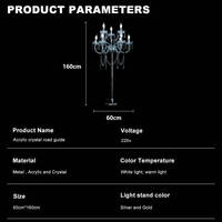 Supports de lumière décoratifs LED à prix d'usine avec alimentation CA pour la décoration romantique des allées de mariage