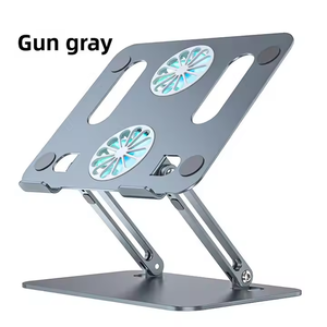 Support ergonomique pliable pour ordinateur <span class=keywords><strong>portable</strong></span> avec ventilateur de <span class=keywords><strong>refroidissement</strong></span> Support métallique refroidi par air pour ordinateur <span class=keywords><strong>portable</strong></span> de jeu Support pour 17.3 ordinateurs portables Tablette - Product Image 6