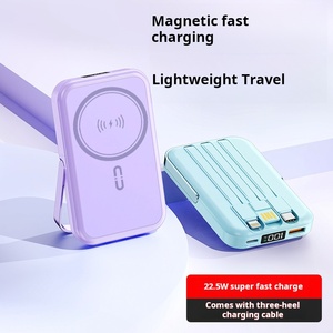 22.5W PD 12V từ sạc không dây 10000mAh USB Loại C điện thoại di động ngân hàng điện hiển thị kỹ thuật số an toàn chủ Micro thiết bị - Product Image 2