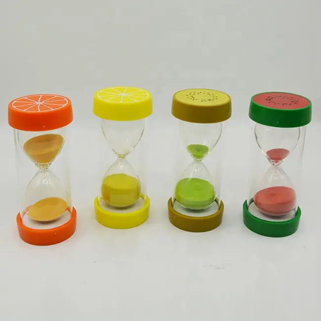 Reloj de arena con temporizador, para fruta, naranja, limón, sandía, 10 minutos