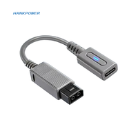 Câble de charge pour WiiU, adaptateur de chargeur femelle de type C, convertisseur d'alimentation de 12cm pour Nintend