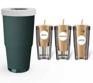 แก้วกาแฟแบบมีฉนวนกันความร้อน Moioco ขนาด 30 ออนซ์ แก้วน้ำแบบพกพาสำหรับเดินทาง เก็บอุณหภูมิเครื่องดื่มร้อนเย็นได้นานหลายชั่วโมง - Product Image 1