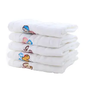 5 Stuks Per Set Mousseline Katoen Gezicht Handdoek 30*30Cm Pasgeboren Katoen Speeksel Tissue Dribble Baby Burp Doek baby Gezicht Handdoek