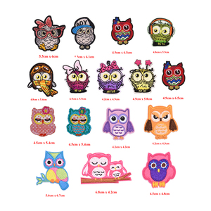 Hot Bán Dễ Thương Phim Hoạt Hình Động Vật Chủ Đề Nhiệt Báo Chí Sắt Trên Thêu Cú Vá Cho Trẻ Em Quần Áo Trang Trí - Product Image 3