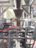 Mini machine à emballer automatique de Doypack de thé combinée avec le contrôleur linéaire de peseur de 4 têtes