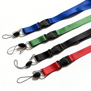 Cheap 2cm Wide <b>Polyester</b> <b>Lanyard</b> Business Work ID Card Holder Neck Strap Badge Hanging Rope with Simple Clip - Product Image 4