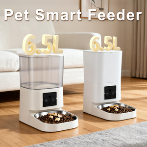 Auto Pet Food Bowls 6.5L Smart Cat Feeder Dispenser Dry Food Timed Feeders <b>for</b> Dogs Automatic Pet Feeder <b>Camera</b> Plastic Charged - Product Image 2