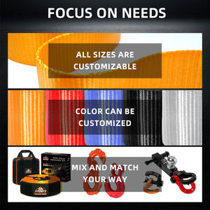 AUTOBOTS Fabriek Duurzame Op Maat Gemaakte 4x4 Voertuig Trekband Zware Kwaliteit Polyester Webbing Sling Hefband Sleepband - Product Image 5