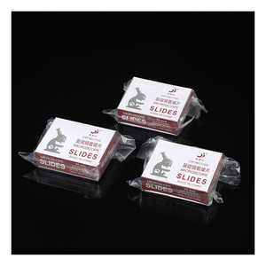 Portaobjetos de microscopio Kang Jiehua, 50 unidades, vidrio transparente, 76x26 mm de grosor, fabricados en China, para uso en laboratorios biológicos - Product Image 1