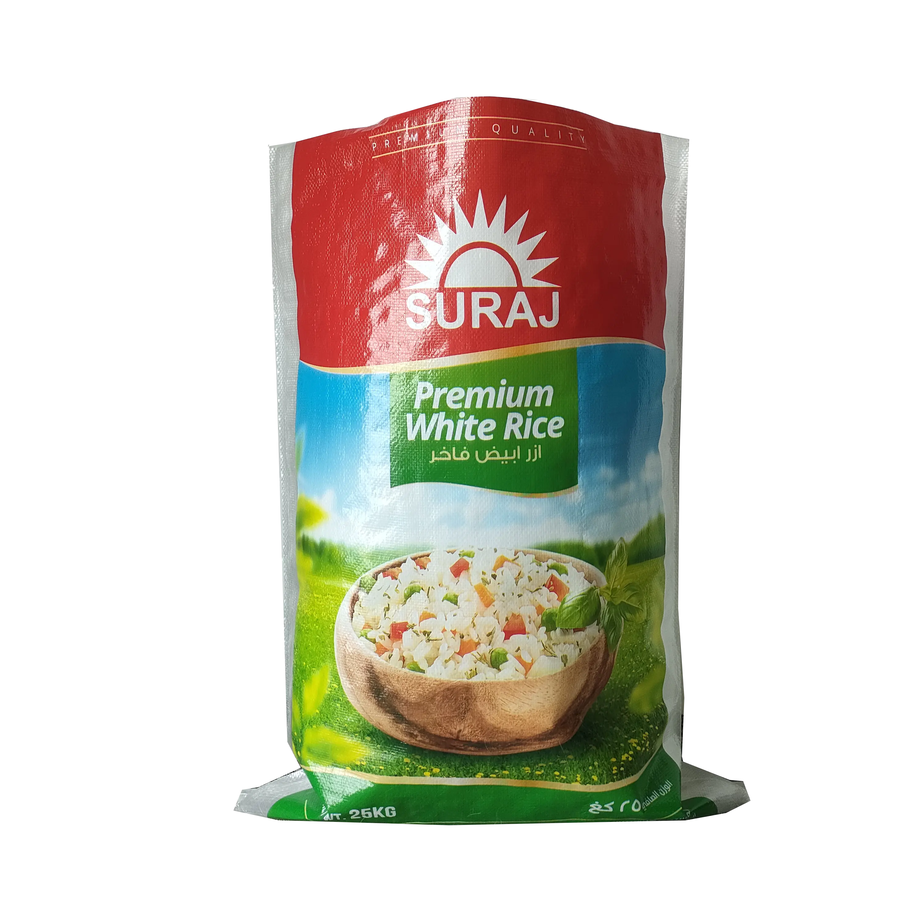 थोक कस्टम खाली 5 किलो 10 किलो बोप लेमिनेटेड पीपी चावल मकई बुना पैकिंग बोरी बैग 100 किलो 50 किलो 25 किलो 5 किलो पैकेजिंग बिक्री के लिए
