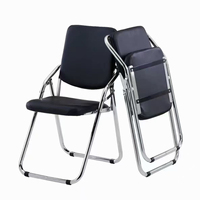 Chaise de conférence pliable en mousse haute densité, best-seller, empilable, gain de place, rangement facile, pour bureau et formation