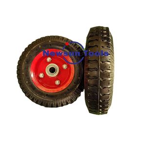 Newsun Fabricante al por mayor Rueda giratoria de 8 pulgadas 2,50-4 Ruedas de neumáticos de goma usadas para carros o carros de herramientas - Product Image 1