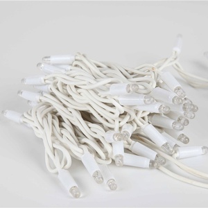 Guirnalda de Luces LED Verdes de Navidad, IP67, Cable de Goma Blanco, Decoración Comercial para Exteriores, Conectable, Resistente al Agua, Enchufable - Product Image 3