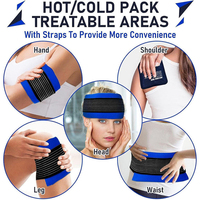 Pack de gel chaud/froid réutilisable FSPG avec ceinture de soutien lombaire, enveloppant multi-usages pour soulager la douleur, coussin chauffant et rafraîchissant