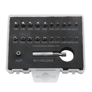 Set di punte da trapano <span class=keywords><strong>per</strong></span> <span class=keywords><strong>estrattore</strong></span> di <span class=keywords><strong>viti</strong></span> danneggiate da 22 pezzi Kit di <span class=keywords><strong>estrattore</strong></span> di <span class=keywords><strong>viti</strong></span> spelate <span class=keywords><strong>per</strong></span> <span class=keywords><strong>estrattore</strong></span> di bulloni rotti multiuso con magnetico - Product Image 2