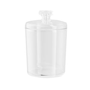 Juego de tarros organizadores de maquillaje de plástico transparente con tapa para toallitas de algodón, hisopos y esponjas, contenedor de almacenamiento de cosméticos, tres tamaños - Product Image 4