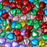 Papier d'aluminium coloré d'usine de la Chine pour des bonbons de bricolage et l'emballage de chocolat