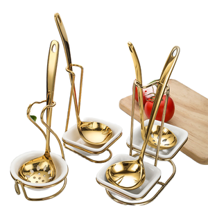 Bộ dụng cụ phục vụ nhà hàng sang trọng Hotel <span class=keywords><strong>Spoon</strong></span>, gồm muôi múc canh bằng thép không gỉ, có đế, kèm tô, muôi lẩu, rổ lọc. - Product Image 2