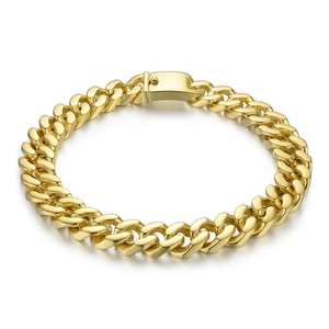Gargantillas de cadena de eslabones grandes para mujer, joyería de acero inoxidable chapado en oro de 18K de alta calidad, collar llamativo PM183014 - Product Image 1