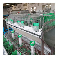 Cage d'Élevage pour Lapins en Fil Métallique avec Mangeoire, Prix Compétitif, Grande Vente