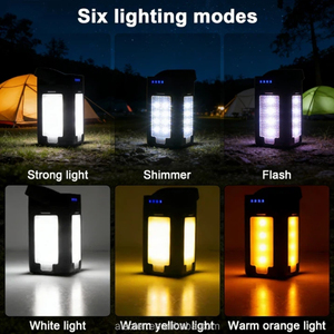 Linterna de Camping LED Plegable Ultraligera Alecter Solar APH-L157, Carga Solar de 2000 mAh, 6 Modos, Resistente al Agua IP54, 300 Lúmenes - Product Image 2