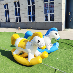 Cheval à Bascule Gonflable Unisexe Motif Dinosaure Jouet à Monter Jeux Amusants et Rebondissants pour Enfants Animaux Sautants - Product Image 2