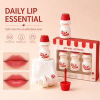 En stock – Lot de 3 rouges à lèvres liquides professionnels effet velours mat longue tenue, effet flou doux, prix de gros, approvisionnement en vrac