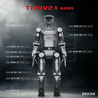 Módulo de articulación sin escobillas impermeable Ti5 Robot CRA-RI110-170-PRO con servoaccionamiento integrado de 51 engranajes, clasificación IP50, para electrodomésticos de CC