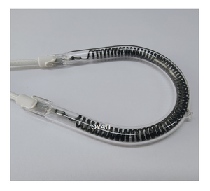 100mm 220V 900W en forma de pera pequeño calentador solar lámpara de calefacción tubo de fibra de carbono accesorios de anillo de estufa eléctrica infrarroja - Product Image 3