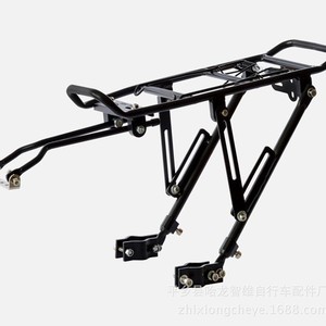 Portaequipajes trasero para bicicleta, aleación de aluminio, desmontable, de liberación rápida, para instalación en superficie de bicicleta de montaña, color negro - Product Image 4