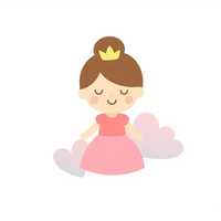 Sac à dos à cordon blanc personnalisé pour enfants, motif princesse de dessin animé, JOPHY CO. |   100% coton |