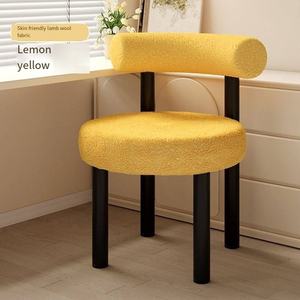 Chaise de manucure moderne de luxe en métal Simple <span class=keywords><strong>Internet</strong></span> Celebrity Style Ins Tabouret de dressing pour chambre à coucher Mobilier de restaurant - Product Image 3