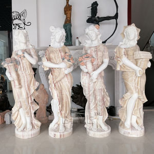 Vente directe jardin décoratif <span class=keywords><strong>dieu</strong></span> grec quatre saisons statues en marbre figure féminine sculpture en pierre MSD-249 - Product Image 3